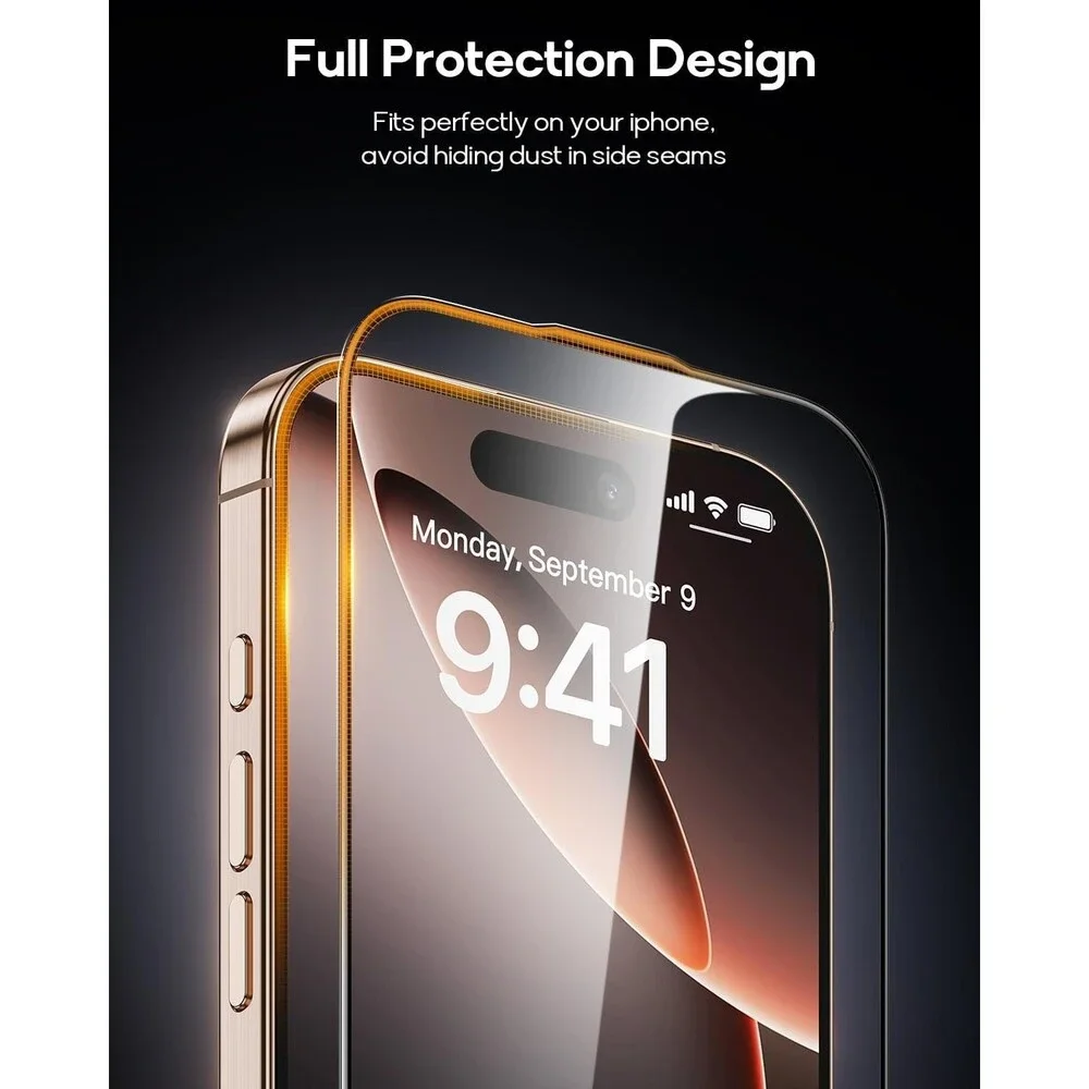 3 Pack for iPhone 15 Pro Max Tempered Glass Screen Protector